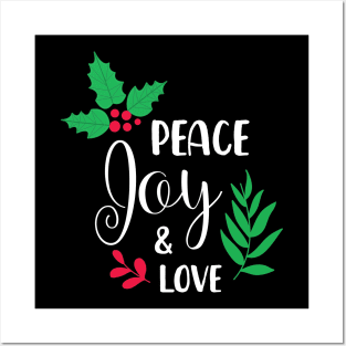 Peace Day and Love - Merry Christmas Gift Posters and Art